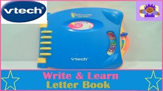 Vtech Write and Learn ABC Letter Book Educational Toy [upl. by Eckardt]