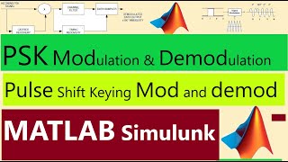 Pulse Shift Keying Modulation And Demodulation in MATLAB SIMULINK  PSK modulation and demodulation [upl. by Yrot]