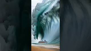 Cruise vs Tsunami Wave Will It Sink or Swim [upl. by Retep]