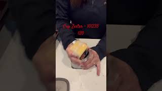 How to grate cheese with the Pampered Chef Cup Zester [upl. by Anadal]