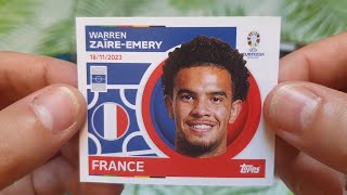 Opening Booster Pochette Stickers Topps UEFA Euro 2024 Germany 7 [upl. by Oisor]