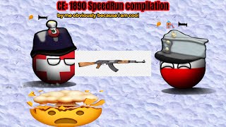 countryball europe 1890 speedrun compilation  5 Speedruns [upl. by Nosnah]