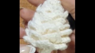 Tutorial pigna alluncinetto Natale amigurumi  pinecone crocheted  ganchillo pinecone [upl. by Converse]