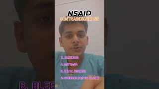 Contraindications of NSAID drugs  Can you find what is wrong in the video comment the right one [upl. by Nawaj]