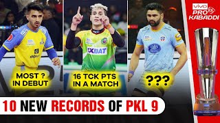 10 New Records Made in Pro Kabaddi Season 9  All Records of Pro Kabaddi 2022 [upl. by Pfister]