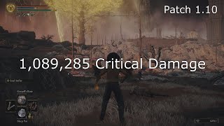 1089285 Critical Damage in New Patch 110  World Record  ELDEN RING [upl. by Harding]