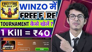 Winzo Free Fire Tournament Tutorial  Winzo Free Fire Gameplay  Winzo Free Fire Kaise Khele [upl. by Anwahsiek]