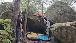 Fontainebleau Bouldering 2023  Twentyone 7A7C and more [upl. by Anirazc]