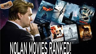 ALL CHRISTOPHER NOLAN FILMS RANKED [upl. by Hada459]