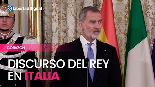 Felipe VI insta a seguir trabajando con Italia quotcoordinada e intensamentequot [upl. by Haggi]