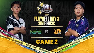 MDL PH S4  POD2  OMGN VS RRQ  GAME 2 [upl. by Atneuqal]