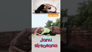 🧘‍♀️janu sirsasanayoga aasana viralvideo yogaforbeginners trending ytshort short Upgirl [upl. by Asor]