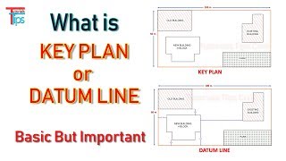 What Is Key Plan amp Datum Line  Difference Between Key Plan or Datum Line [upl. by Georgeanne740]