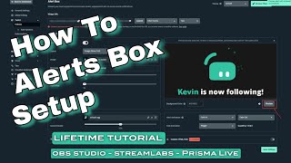 How to setup Alerts for YouTube amp Twitch Live Stream in Streamlabs For Beginners [upl. by Ayotna321]