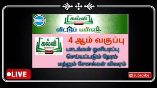 Kalvi Tv Live  4th Std Kalvi Tholaikatchi Channel Number Captain News SCV Kalvi Live  Kalvi News [upl. by Anikehs]