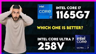 Intel Core i7 1165G7 vs Intel Core Ultra 7 258V Comparison [upl. by Basia]