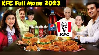 KFC Deals 2023  KFC Menu with Price Fried kfc [upl. by Benito5]