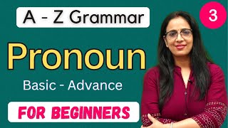 Pronoun  3  English Grammar For Beginners in Hindi  Definition Kind  English With Rani Maam [upl. by Yellek]