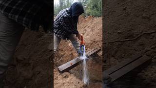 Getting Water To Frost Free install well buildingourownhome youtubeshorts youtube shorts diy [upl. by Ahtram]