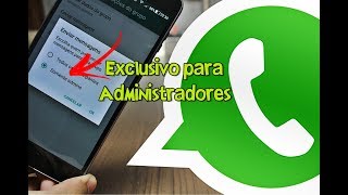 É um ADM de Grupo do WHATSAPP Se for o WhatsApp está trazendo um recurso EXCLUSIVO para ADMS [upl. by Edeline556]