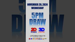 Lotto Result Today 5PM Draw November 20 2024 PCSO EZ2 Swertres Draw  LRT PH shorts [upl. by Marna720]