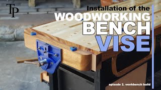 Woodworking Bench Vise install Ep 2 [upl. by Leugim]