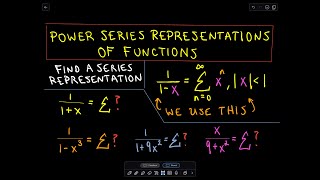 ❖ Power Series Representation of Functions ❖ [upl. by Akym]