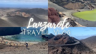 Travel Vlog  Lanzarote  Active Volcano Lago Verde Tamanfaya National Park amp Hiking  lanzarote [upl. by Macleod]