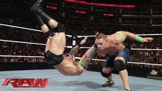 John Cena vs Randy Orton Raw Feb 10 2014 [upl. by Monika448]