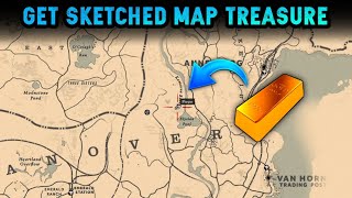 HOW TO GET SKETCHED MAP amp TREASURE IN 1 MINUTE  RDR2 [upl. by Thomasa]