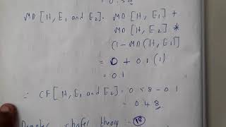 17 Certainity factor theory and dempter shafer theory [upl. by Aredna656]