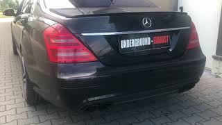 Underground Exhaust Mercedes W221 S420 CDI Stage 3 V8 Diesel Sound [upl. by Llejk]