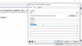 Data management How to create a categorical variable from a continuous variable [upl. by Sterling841]