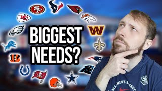 Every Teams Biggest Need Heading Into the 2023 NFL Draft [upl. by Waylen]