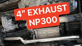 NP300 Navara 4” DPF Back Exhaust  What does it sound like [upl. by Ahsinat874]