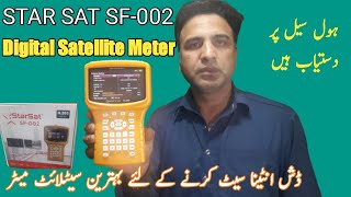 StarSat SF002 Digital Satellite finder Meter H265 HEVC digital satellite finder metre  Unboxing [upl. by Sobmalarah717]