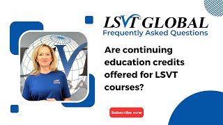 Are continuing education credits offered for LSVT courses [upl. by Os]