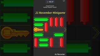 Mini Game Today 21 November Hamster Kombat How To Solve Mini Game Puzzle in Hamster Kombat 💯SOLVED [upl. by Jeffcott832]