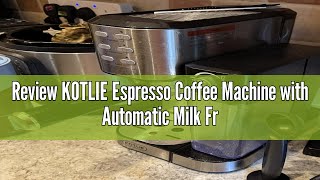 Review KOTLIE Espresso Coffee Machine with Automatic Milk Frother 20Bar OneTouch Coffee Machines f [upl. by Leanahtan161]