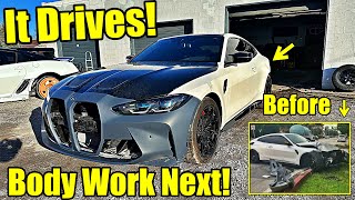 My Once Destroyed BMW M4 Comp Finally Drives [upl. by Vladimir509]