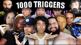 ASMR 1000 TRIGGERS WITH FRIENDS The Epic Collab [upl. by Allehcim]