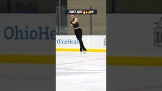 Amber Glenn sticks the triple axel in practice 👀🙌🔥 figureskating shorts [upl. by Joshia216]