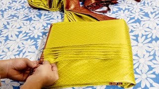 Saree pleats  Best and easy way Saree Folding  PrePleating AND Ironing Method [upl. by Assinna880]