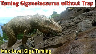 How To Tame Giganotosaurus without Trap In Ark Mobile Revamp  Taming Giga in Ark Revamp Update [upl. by Silvanus790]