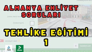 Tehlike Eğitimi 1  Almanya Ehliyet Sınavı Soruları 2024 [upl. by Drusie]