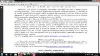 Demonstration of an SPSS Solution to Regression Commonality Analysis [upl. by Noryak805]