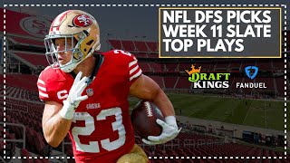 NFL DFS Picks Week 11 2024 Main Slate  Top Picks for DraftKings amp FanDuel [upl. by Nac908]