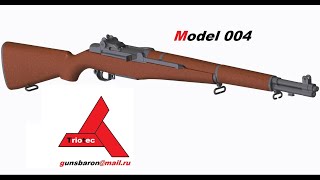 3D Модель Garand M1 Сборочная модель Triotec [upl. by Cordova315]