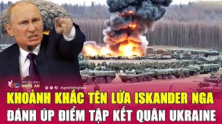 Khoảnh khắc tên lửa Iskander Nga đánh úp điểm tập kết quân Ukraine [upl. by Ahsirak]