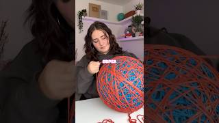 The Worlds Biggest Rubber Band ball rubberball rubberbandball itzshauni [upl. by Tennos]